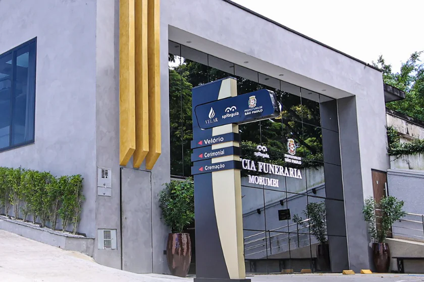 Fachada da agência funerária Velar Morumbi